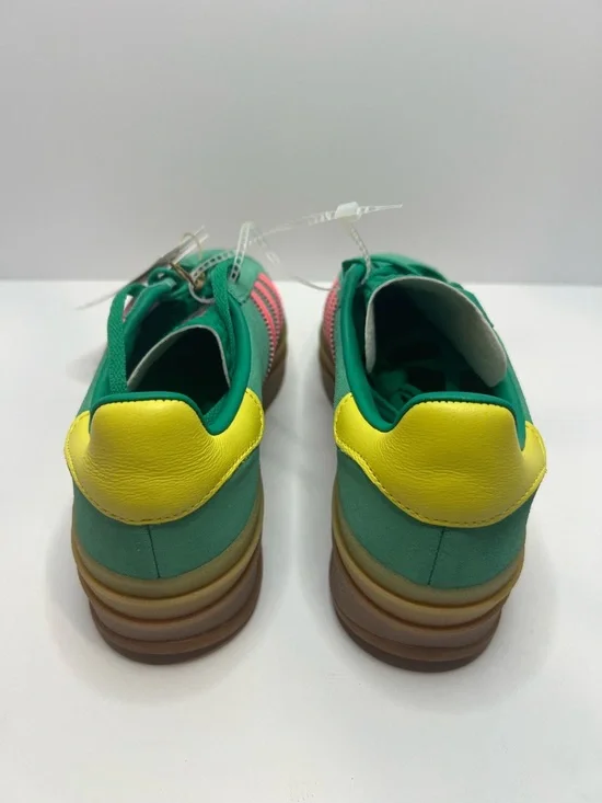 Adidas Gazelle Bold W Green Pink Yellow Suede Leather Sneaker Women’s US 7 - Picture 3 of 8